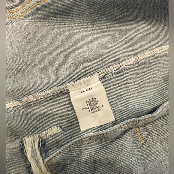 Distressed Long denim jacket - Picture 8 of 14